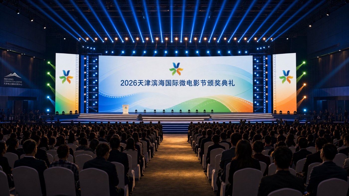天津滨海国际微电影节颁奖典礼现场效果图